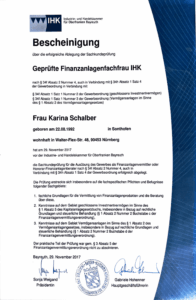 Bescheinigung §34f Abs 1,2,3-2